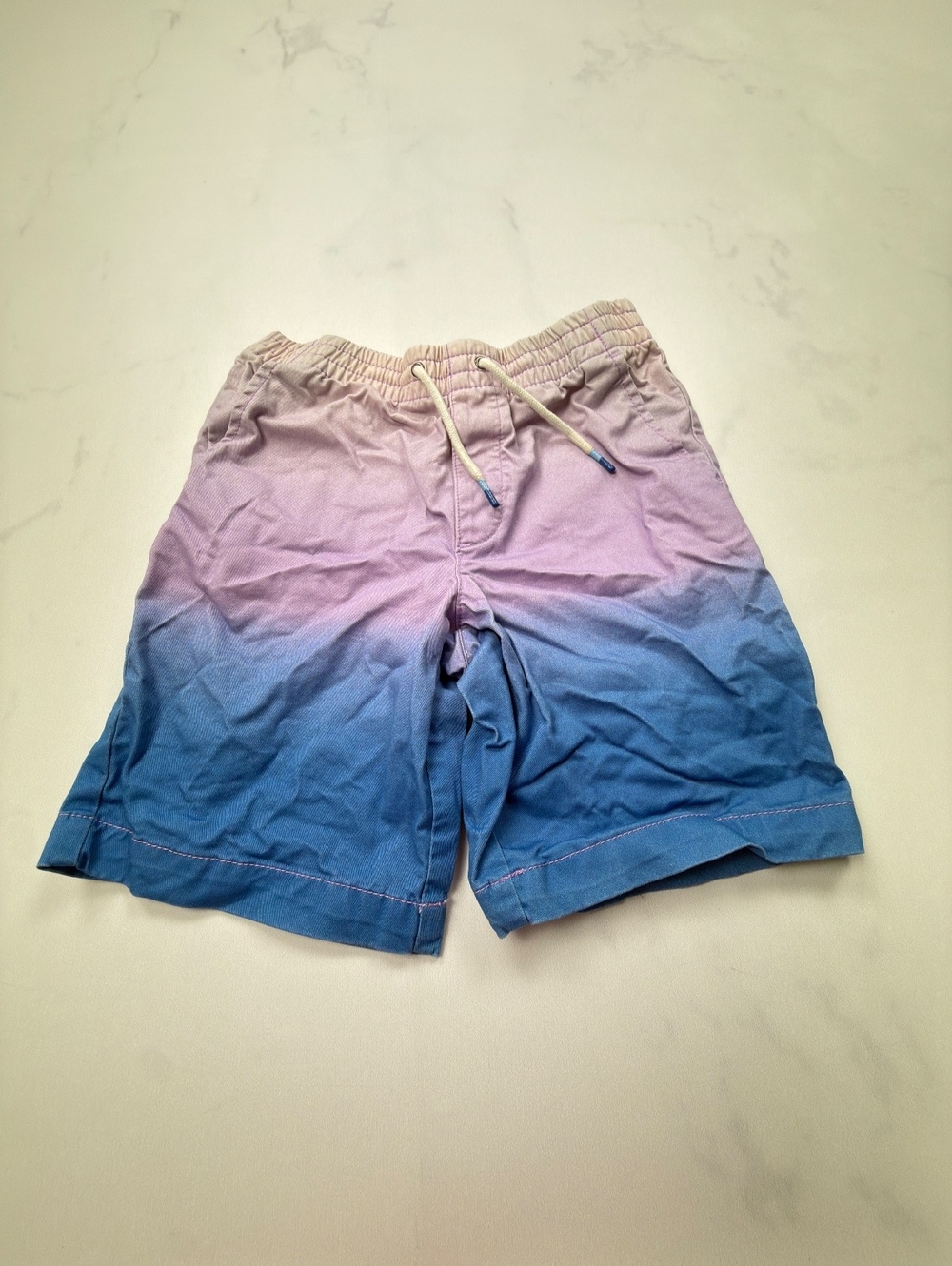 Gap KIds Ombre Shorts Blue Lilac Modern Loose Fit - Boys XL